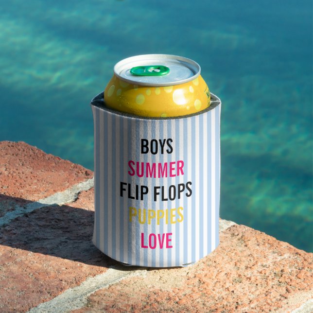 Summer Lovin Fiesta Bridal Party Personalized Can Cooler (In Situ Pool)