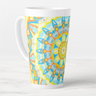 Summer Mandala Bright Boho Floral Coffee Latte Mug