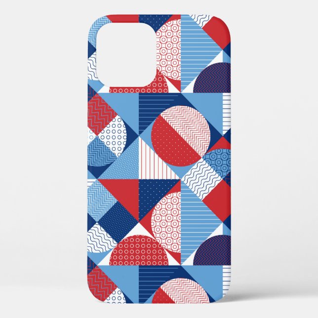 Summer marine geometric seamless pattern Case-Mate iPhone case (Back)