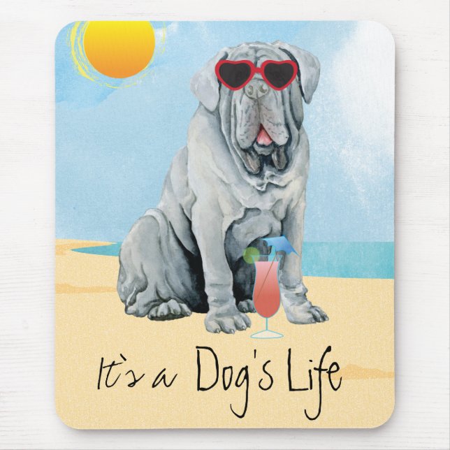 Summer Mastino Mouse Pad (Front)