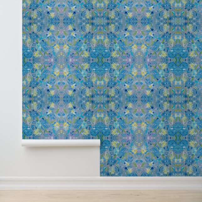 Summer Meadow Floral Peel & Stick Wallpaper (Application)
