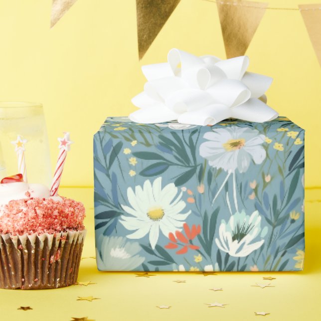 Summer Meadow of Wildflowers Wrapping Paper (Birthday Party)