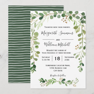 Summer meadow   Watercolor Wedding invitation