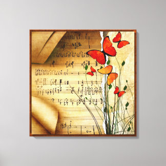 Summer Melody Wrapped Canvas Print