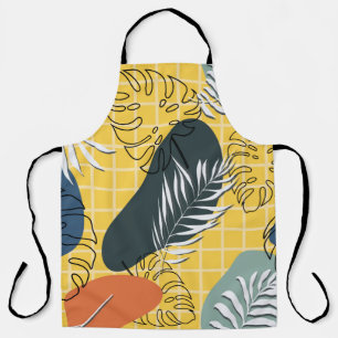 Summer memphis seamless pattern,abstract shapes an apron