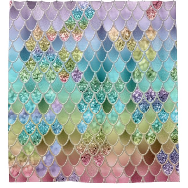 Summer Mermaid Glitter Scales #1 (Faux Glitter)  (Front)