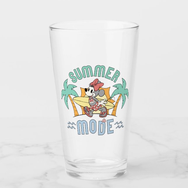 Summer Mode Minnie Mouse Glass (Front)