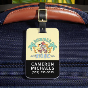 Summer Mode Minnie Mouse Luggage Tag