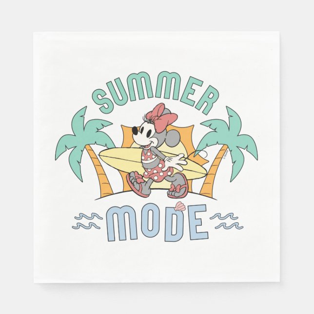 Summer Mode Minnie Mouse Napkin (Front)