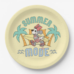 Summer Mode Minnie Mouse Paper Plate