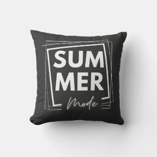 summer mode throw pillow