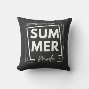 summer mode throw pillow