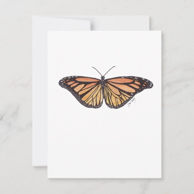 Summer Monarch Note Card (Front)