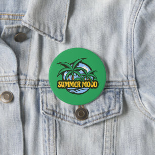 Summer Mood 3 Inch Round Button