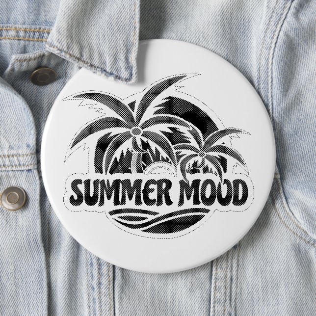 Summer Mood 6 Inch Round Button (In Situ)