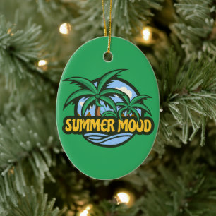Summer Mood Ceramic Ornament