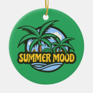 Summer Mood Ceramic Ornament