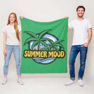 Summer Mood Fleece Blanket