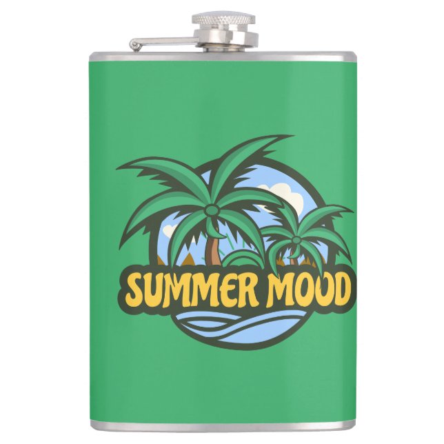 Summer Mood Hip Flask (Front)