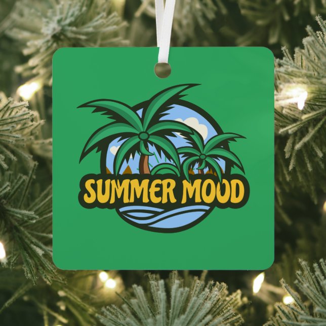 Summer Mood Metal Ornament (Insitu)