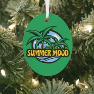 Summer Mood Metal Ornament