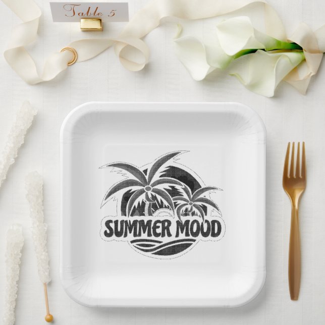 Summer Mood Paper Plate (Wedding)