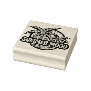 Summer Mood Rubber Stamp