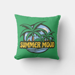 Summer Mood Throw Pillow