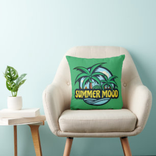 Summer Mood Throw Pillow