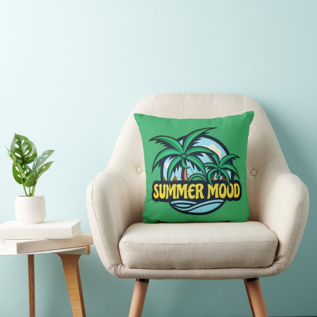 Summer Mood Throw Pillow (Chair)
