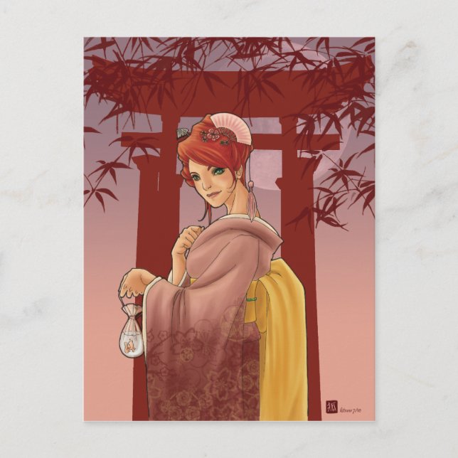 Summer Moon postcard (Front)