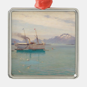 Summer Morning at Molde, 1892 Metal Ornament