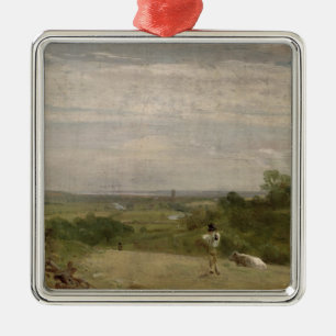 Summer Morning: Dedham from Langham Metal Ornament