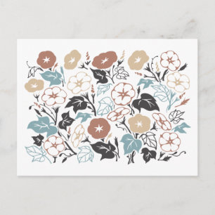 Summer Morning Glory Garden Postcard