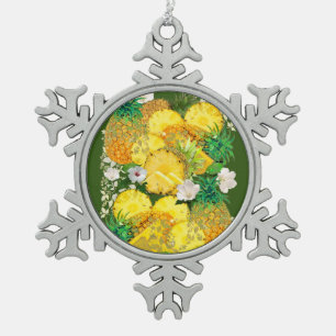 Summer Morning Snow Copo-Type Pewter Snowflake Pewter Christmas Ornament