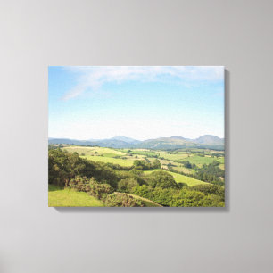 Summer morning the Conwy Valley Postcard Poster Fa Canvas Print