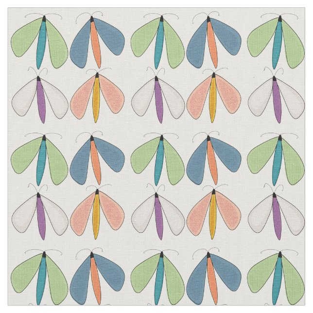 Summer Moth Fabric (Close Up)