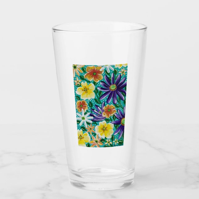 Summer Mountain Fields  Glass (Front)