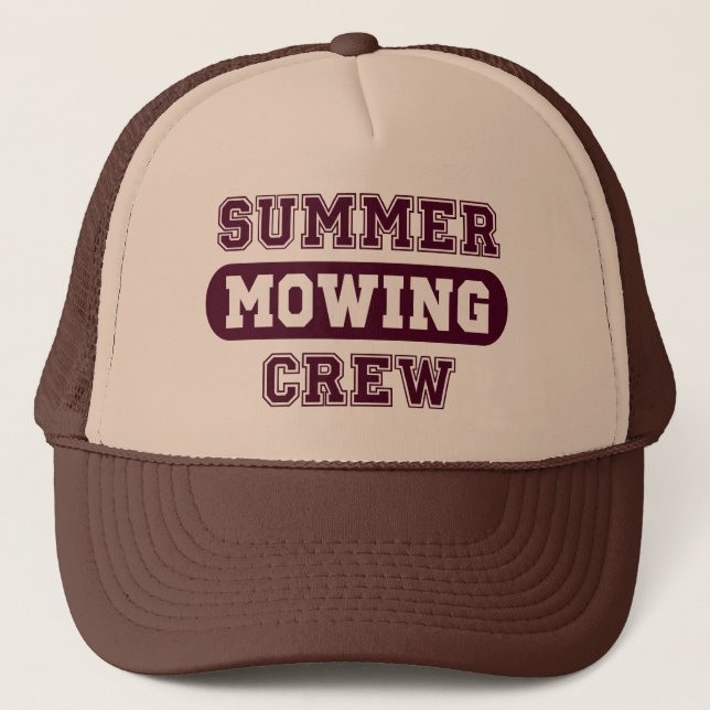 Summer Mowing Crew Trucker Hat (Front)