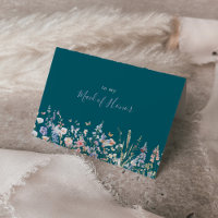 Summer Multicolor Wildflower Green Bridal Party 