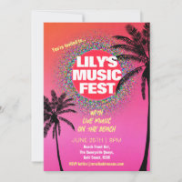 Summer Music Festival Birthday Party