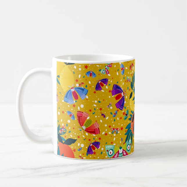 Summer Natural Citrus Grove  Coffee Mug (Left)