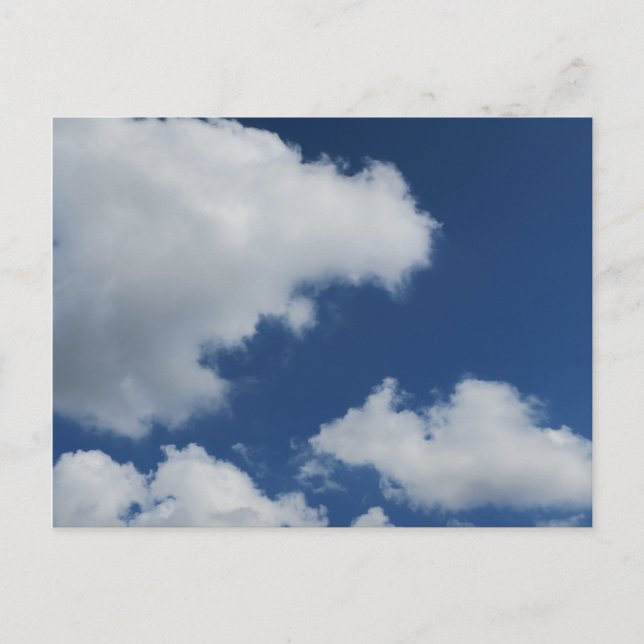 summer, nature, weather, blue, background, sky, postcard (Front)