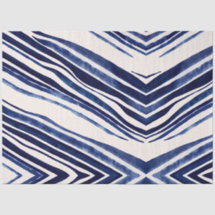 Summer Navy Blue Boat Popular Stripes Collection Tissue Paper