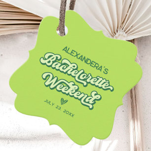 Summer Neon Pool Party Bachelorette Favour Tags