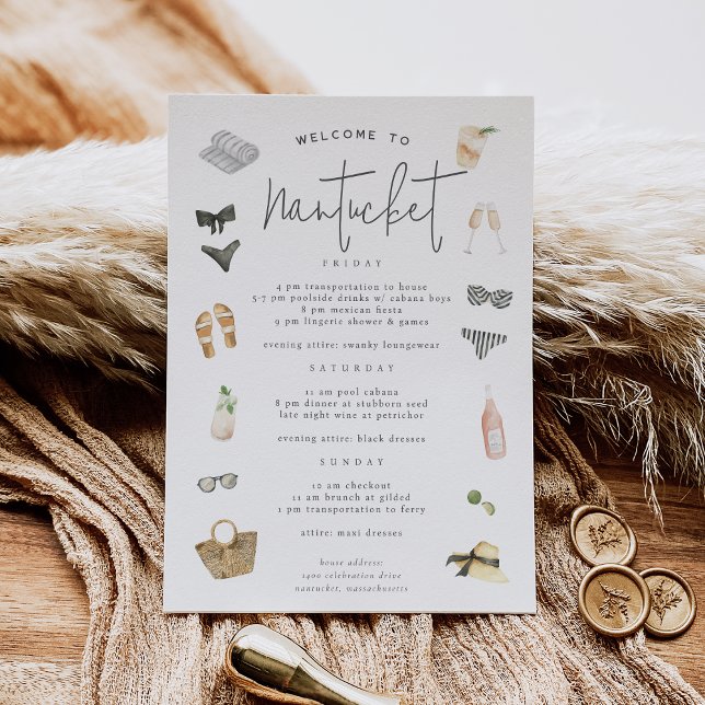 Summer Neutrals Bachelorette Weekend Itinerary (Creator Uploaded)