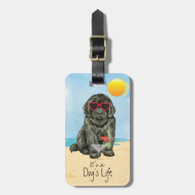 Summer Newfoundland Luggage Tag (Front Vertical)
