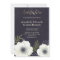 Summer Night Flowers Wedding Invitation