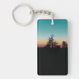 Summer night in the Pacific Northwest Keychain