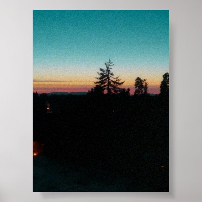 Summer night in the  Pacific Northwest Poster (Front)